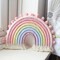 Large Macramé Rainbow Wall Hanging – Handmade Pom-Pom Garland, Boho Rainbow Décor for Kids’ Room, Girls’ Bedroom, Baby Shower, or Nursery